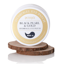 Cargar imagen en el visor de la galería, Black Pearl & Gold Hydrogel Eye Patch - Petitfee