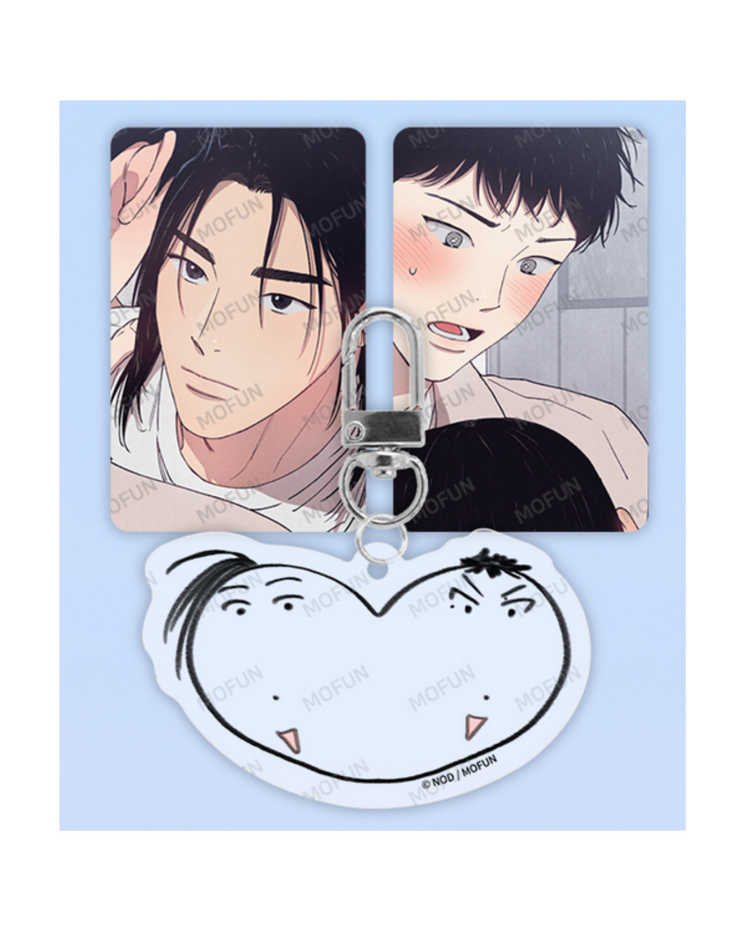 Heart Acrylic Keyring Set - 1 to 10